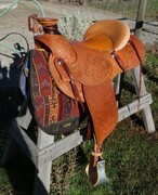 Michael Jorden, saddle art for sale.