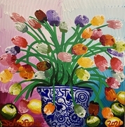 John Ferrie, Tulips 24, 36" x 36"