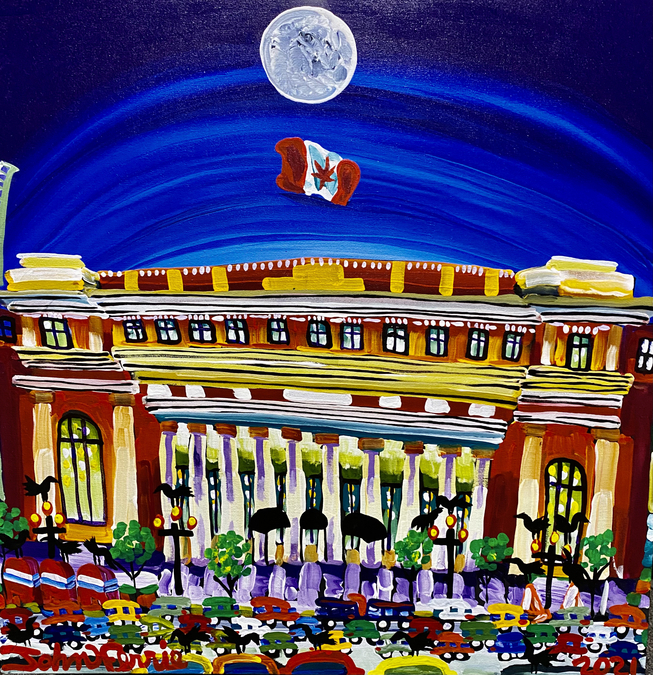 John Ferrie %22Pacific Central with Crows”