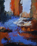 Patricia Falck, Bedford Trail, Oil on Panel,24X20