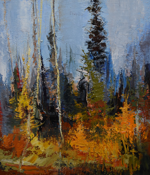 Patricia Falck, Brae Island Shoreline, Oil on Canvas, 18X18 in