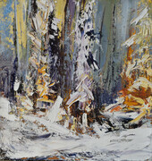 Patricia Falck , Winter Magic, Oil on Canvas